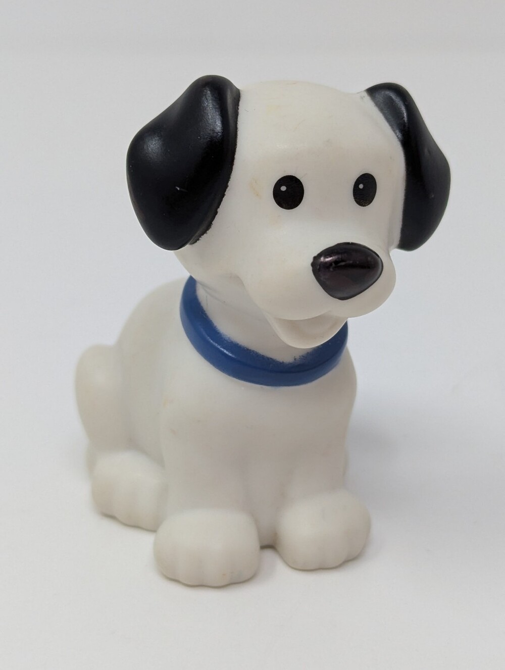 Fisher Price Little People Dog Black White Blue Collar